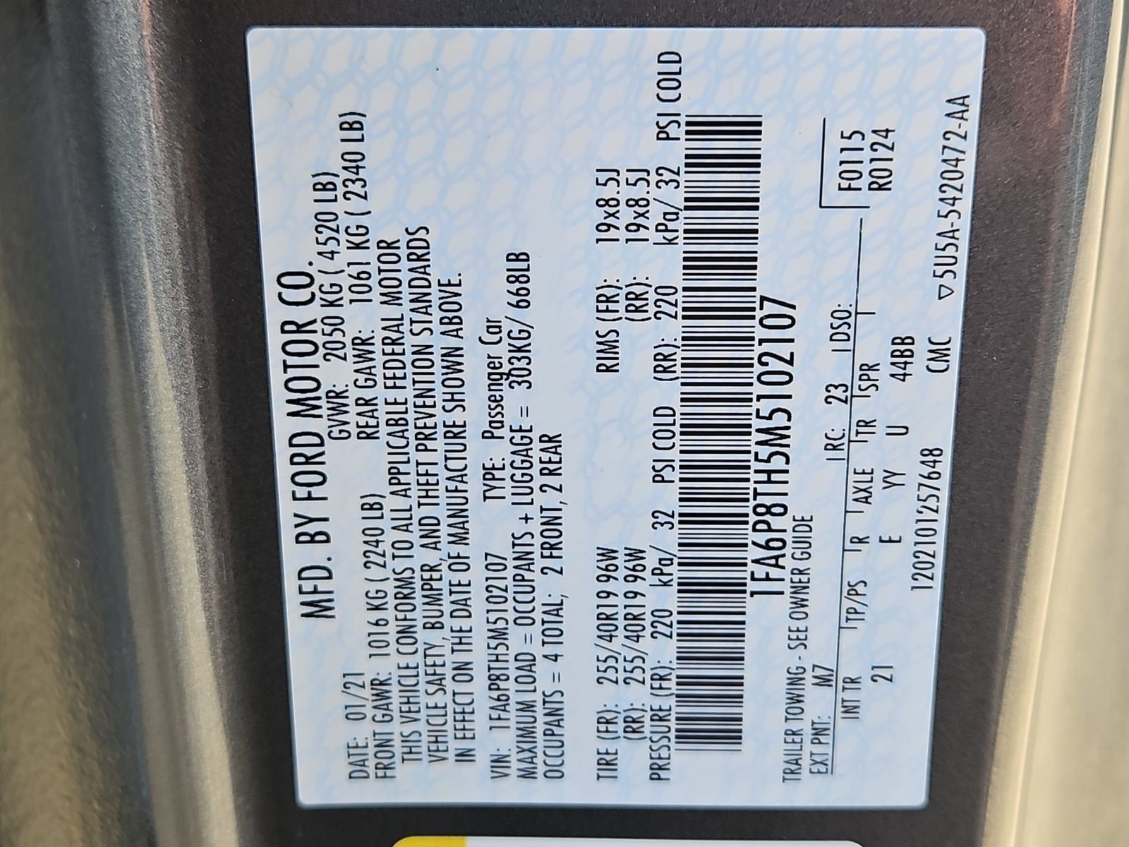 2021 Ford Mustang EcoBoost Fastback