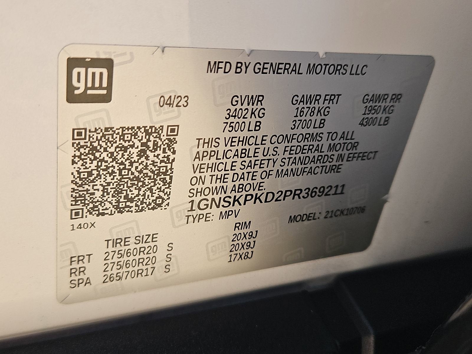 2023 Chevrolet Tahoe Z71