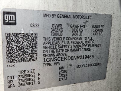 2022 Chevrolet Suburban RST