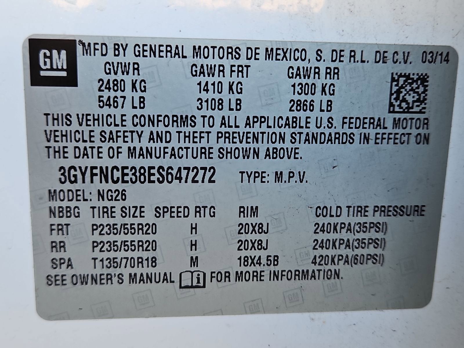 2014 Cadillac SRX Performance Collection