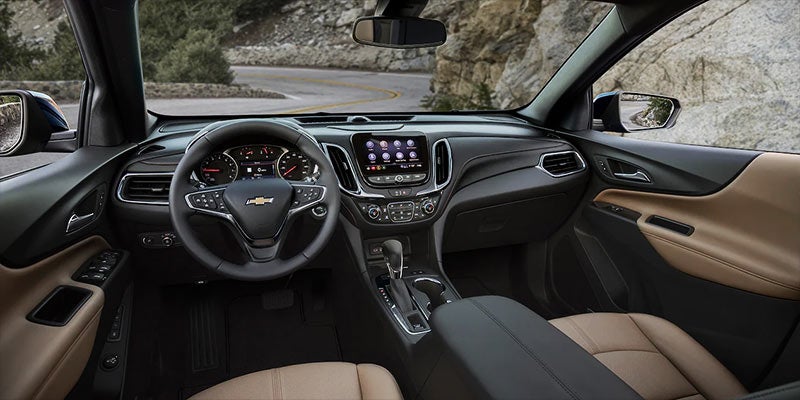 Chevrolet Equinox dashboard with modern controls and display.